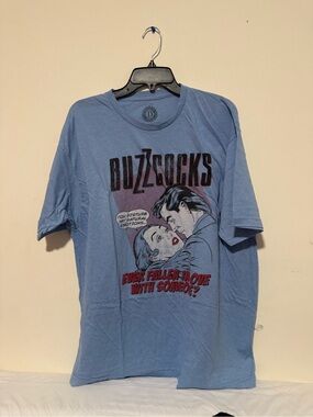 Delicious Light Blue Logo Tee